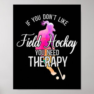 Field Hockey Aquarell Wenn dir Field Hockey nicht  Poster