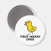 Field Hockey Chick Magnet (Vorderseite/Rückseite)