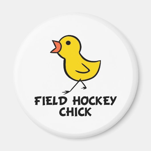 Field Hockey Chick Magnet (Vorne)