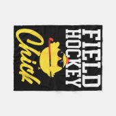 Field Hockey Chicken Field Hockey Chick _1 Fleecedecke (Vorderseite (Horizontal))