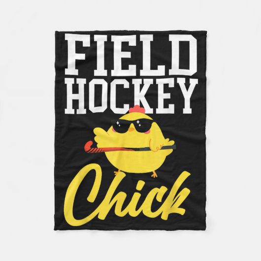 Field Hockey Chicken Field Hockey Chick _1 Fleecedecke (Vorderseite)