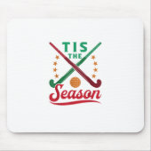 Field Hockey Christmas Tis The Season Player Holid Mousepad (Vorne)