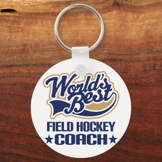 Field Hockey Coach Geschenk Schlüsselanhänger (Vorderseite)