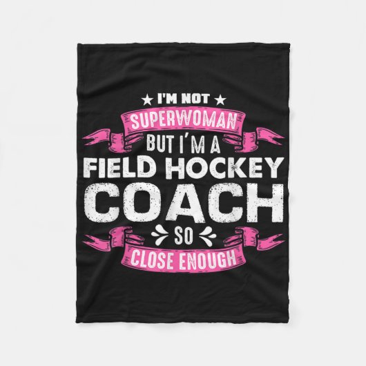 Field Hockey Coach Gift Field Hockey Player Gift _ Fleecedecke (Vorderseite)