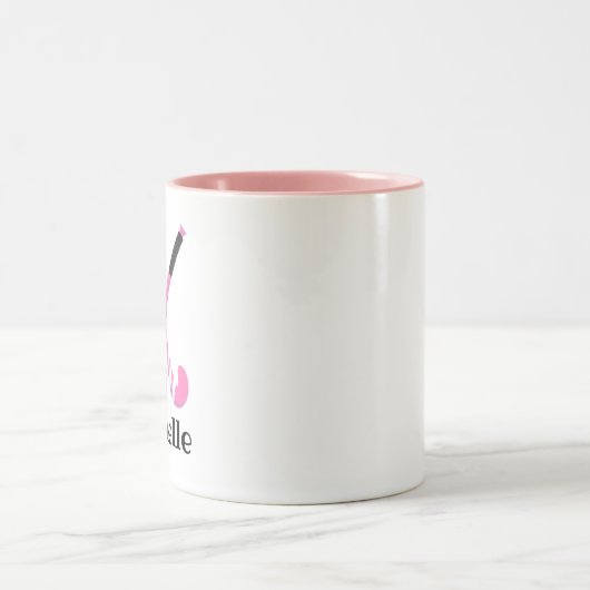 Field Hockey Coach or Player Zweifarbige Tasse (Mittel)