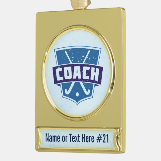 Field Hockey Coach Personalisiert Holiday Ornament (Links)