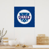 Field Hockey Coach Schild Poster Print (Küche)