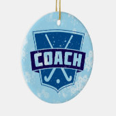 Field Hockey Coach Weihnachtsbaum Dekoration (Rechts)