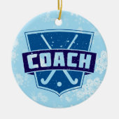 Field Hockey Coach Weihnachtsbaum Dekoration (Vorne)