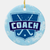 Field Hockey Coach Weihnachtsbaum Dekoration (Hinten)