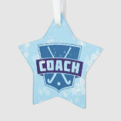 Field Hockey Coach Weihnachtsdekoration Ornament (Vorderseite)
