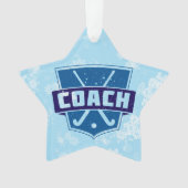 Field Hockey Coach Weihnachtsdekoration Ornament (Vorderseite)