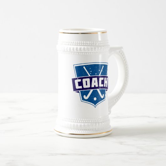 Field Hockey Cover Shield Bierglas (VorderseiteRechts)