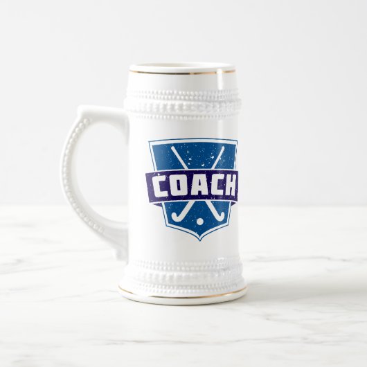 Field Hockey Cover Shield Bierglas (Links)