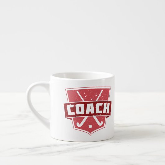 Field Hockey Cover Shield Espressotasse (Links)