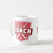 Field Hockey Cover Shield Kaffeetasse (Vorderseite Links)