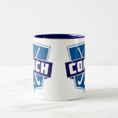 Field Hockey Cover Shield Zweifarbige Tasse (Mittel)
