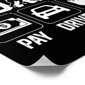 Field Hockey Dad Pay Drive Clap Field Hockey Playe Poster (Ecke)