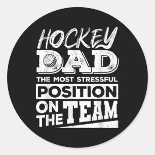 Field Hockey Dad Shirt Männer Field Hockey Liebhab Runder Aufkleber
