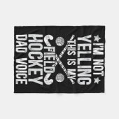 Field Hockey Dad Voice Dad Of A Field Hockey Playe Fleecedecke (Vorderseite (Horizontal))