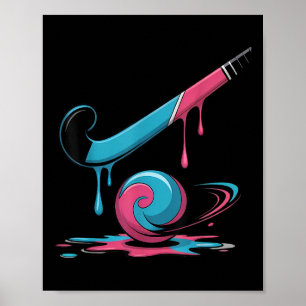 Field Hockey Drip für Spieler Poster