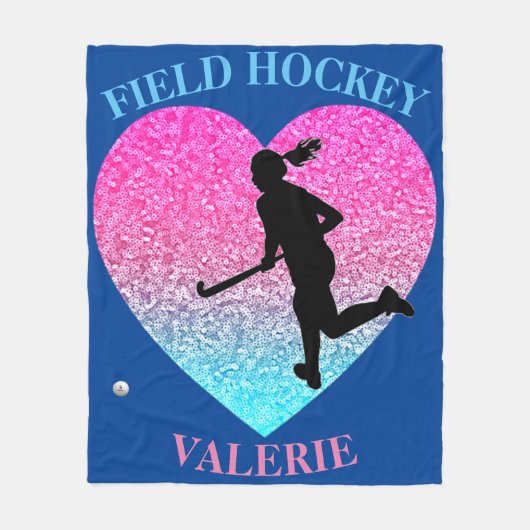 Field Hockey Fleece Blanket (Vorderseite)