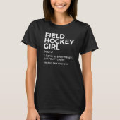 Field Hockey Girl Definition Best Sister Ever T-Shirt (Vorderseite)