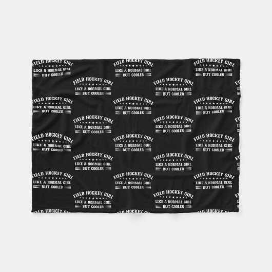 Field Hockey Girl Definition  Fleecedecke (Vorderseite (Horizontal))
