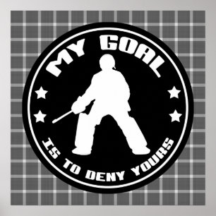 Field Hockey Goalge Quote Poster Print