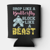Field Hockey Goalie Block wie eine Bestie Dosenkühler (Rückseite)