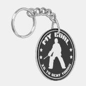Field Hockey Goalie "My Goal" Keyring Schlüsselanhänger (Vorderseite links)