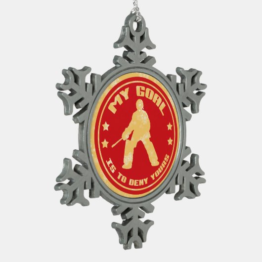 Field Hockey Goalie Weihnachtsbaum Ornament (Links)