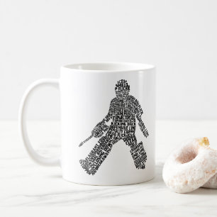 Field Hockey Goalie Word Art Kaffeetasse