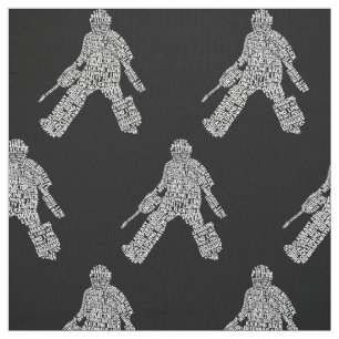 Field Hockey Goalie Word Art Stoff