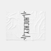 Field Hockey Heartbeat Hockey _1 Fleecedecke (Vorderseite (Horizontal))