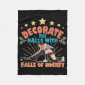 Field Hockey Hockey Stick Llgame _3 Fleecedecke (Vorderseite)