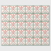 Field Hockey Holiday Geschenk Wrapping Pa Geschenkpapier (Flach)
