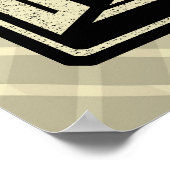 Field Hockey Hustle, Hit And Never Quit Print Poster (Ecke)