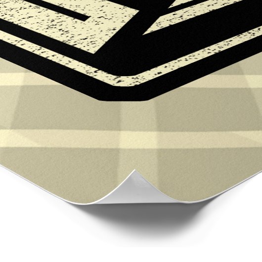 Field Hockey Hustle, Hit And Never Quit Print Poster (Ecke)