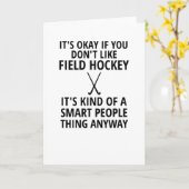 Field Hockey Lover spendet Hockey-Spielertrainer Karte (Gelbe Blume)