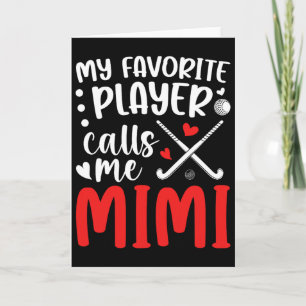 Field Hockey Mimi Oma stolze Field Hockey Spieleri Karte