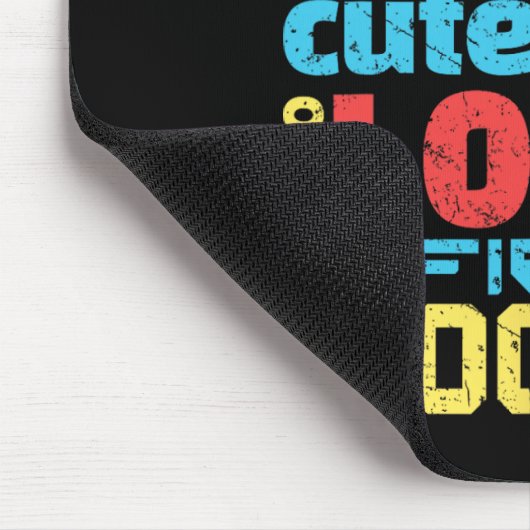 Field Hockey Mom Dad Parent  Mousepad (Ecke)