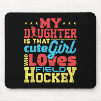 Field Hockey Mom Dad Parent Mousepad