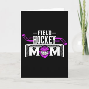 Field Hockey Mom Shirt für Frauen Muttertag Karte