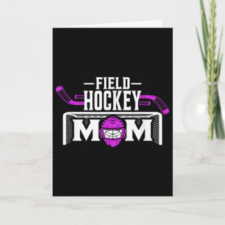 Field Hockey Mom Shirt für Frauen Muttertag Karte