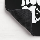 Field Hockey-Mutter Groovy-Mutter eines Field Hock Mousepad (Ecke)