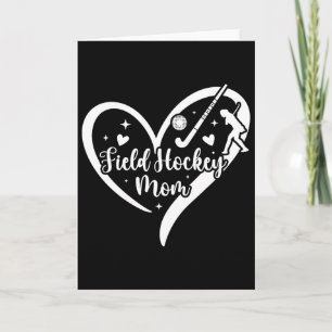 Field Hockey Mutter Herz Mutter eines Field Hockey Karte