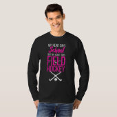 Field Hockey My Head Says School But My Heart Says T-Shirt (Vorne ganz)
