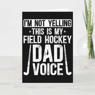 Field Hockey Papa Stimme Vater eines Field Hockey  Karte