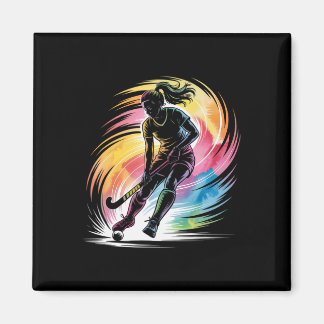 Field Hockey Player Girl Women Field Hockey  Magnet